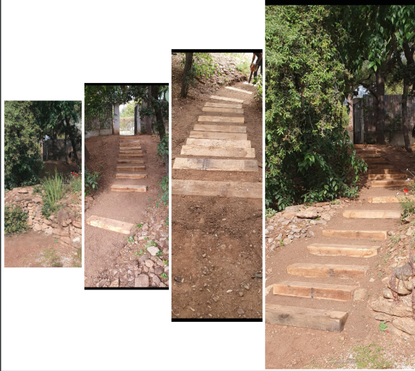 Création d'un escalier de traverses en chêne à La  CIOTAT (LA)